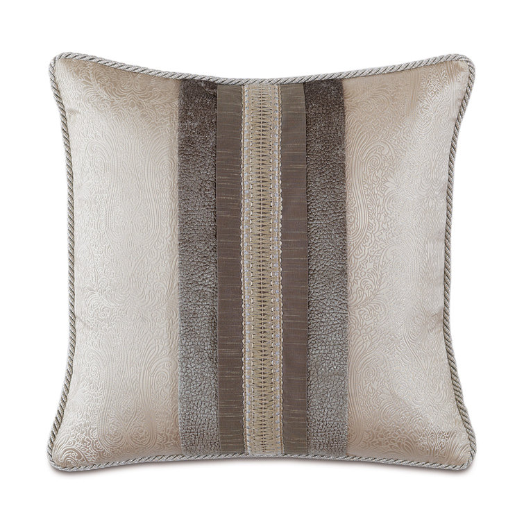 Eastern Accents Nerissa Trim Applique Throw Pillow Cover & Insert